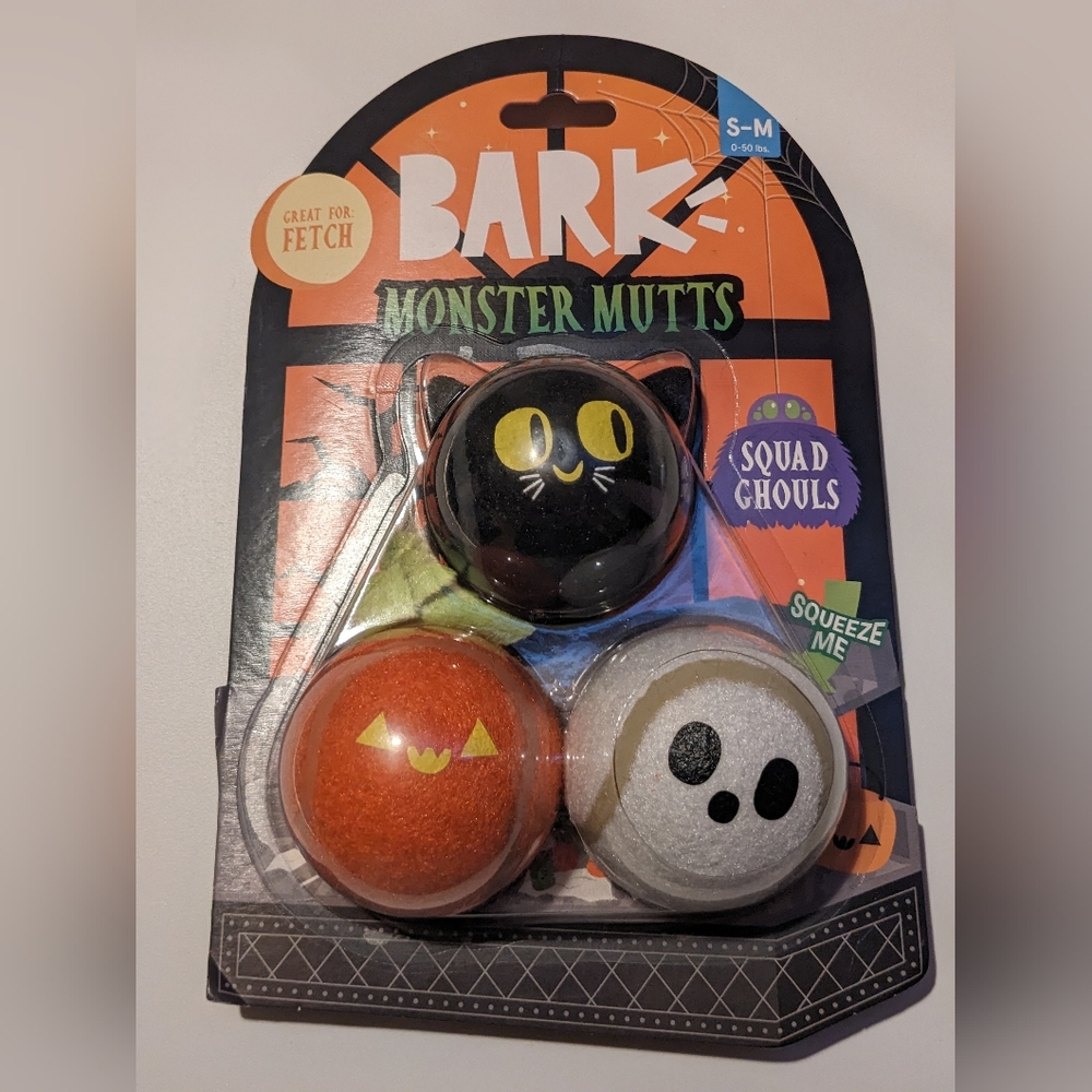 Monster Mutts Bark Tennis Balls - 3 Ball Set